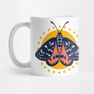 Graphic sun moth Mug